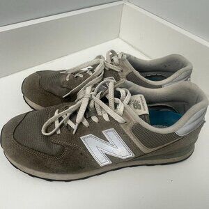 New Balance 574 Core Gray Suede /White Men's Size 13